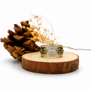 Anillos Hojas verdes