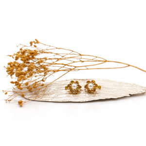 Pendientes Primavera perla