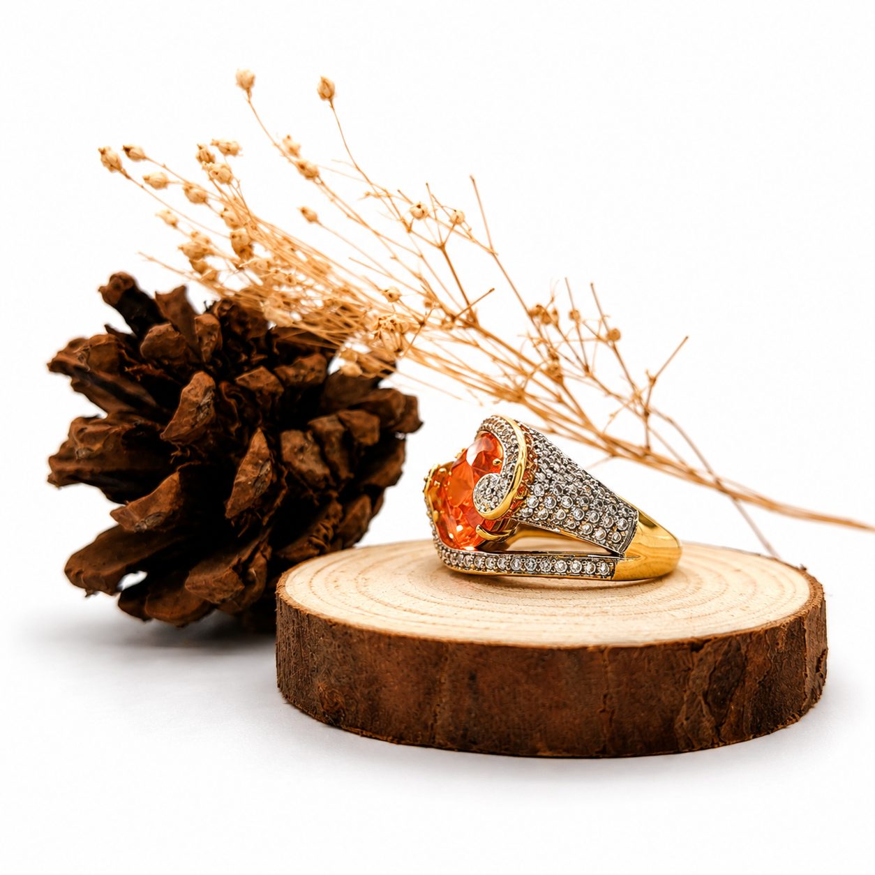 Anillo Fuego dorado