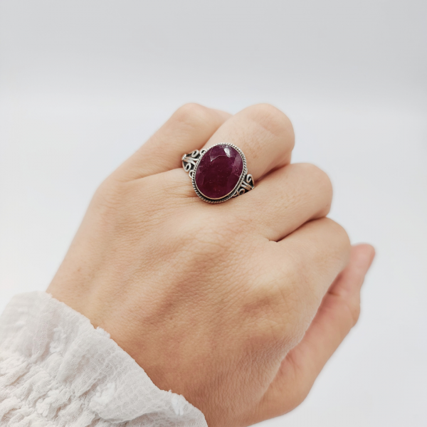 Anillo rubí Natural