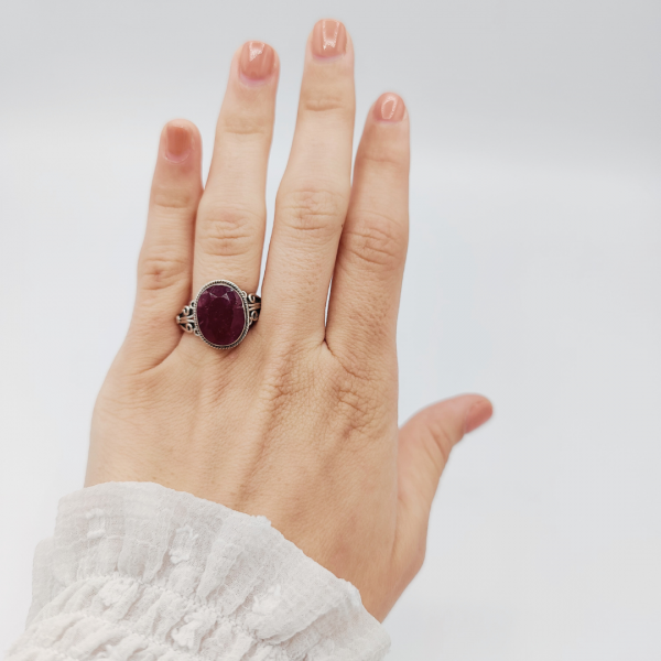 Anillo rubí Natural