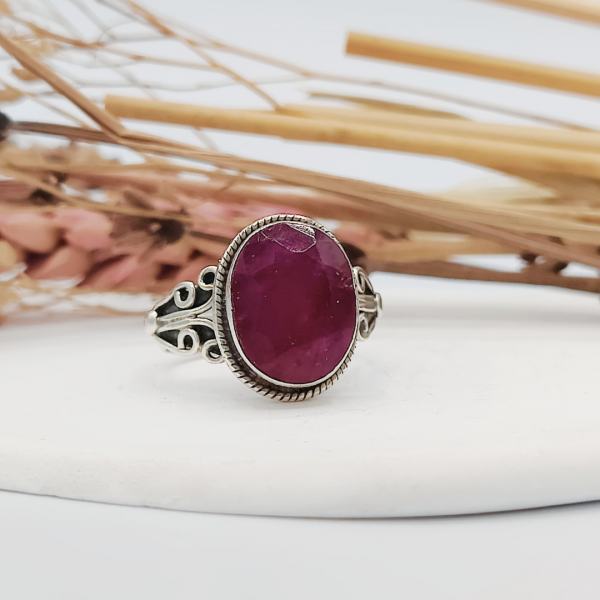 Anillo rubí Natural