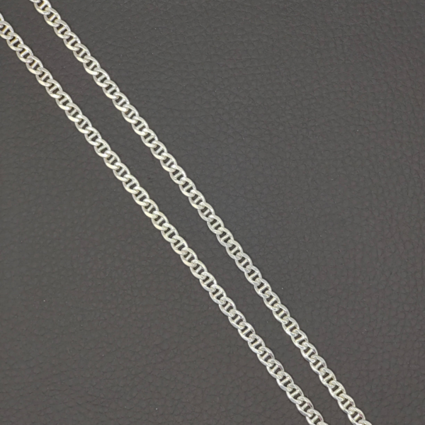 Cadena ancla 5 mm y 50 cm de plata