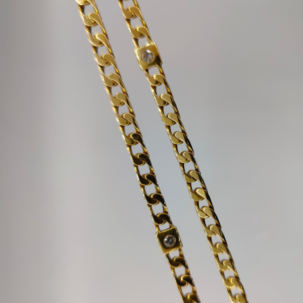cubana con brillantitos 45 cm 3 mm