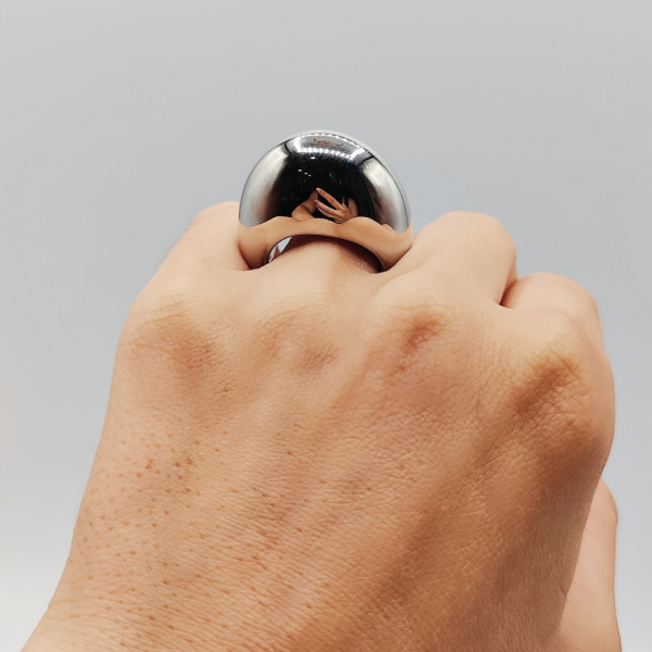 Anillo Abombado de Plata