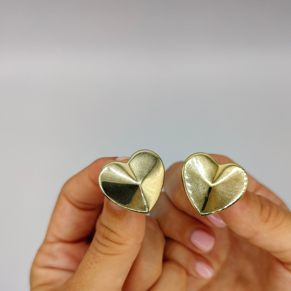 Pendiente corazón 3D