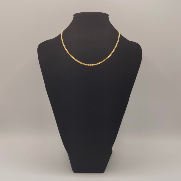 Cadena cordón 40 cm 2 mm 18 k