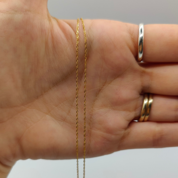 cadena cordón 40 cm 1 mm