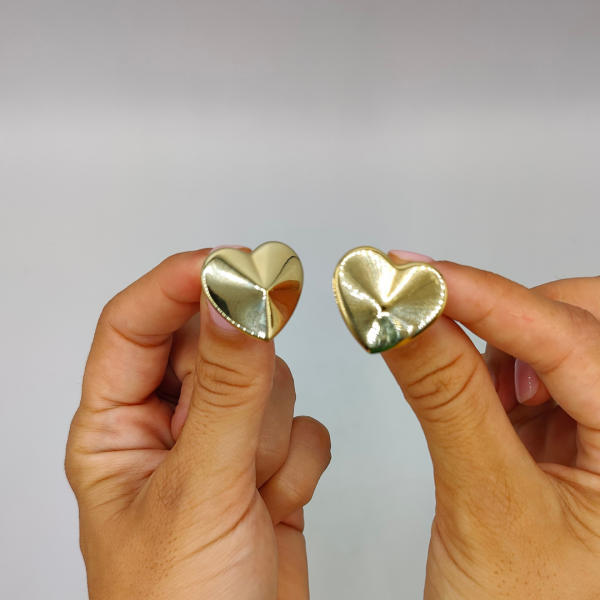 Pendiente corazón 3D pequeño