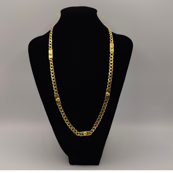 Cadena cubana eslabones versace 24 g