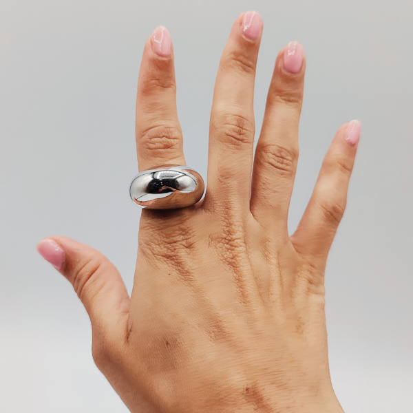Anillo Abombado de Plata