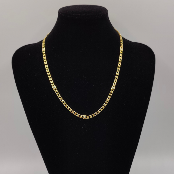 cubana con brillantitos 45 cm 3 mm