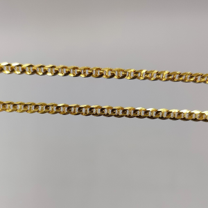cadena barbado doble 60 cm 3 mm