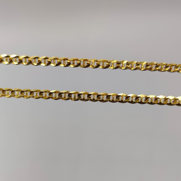 cadena barbado doble 60 cm 3 mm