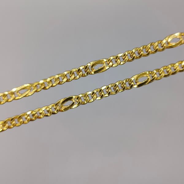 Cadena fígaro 60 cm 6 mm