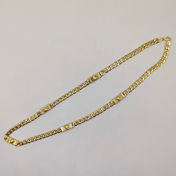 Cadena cubana eslabones versace 24 g