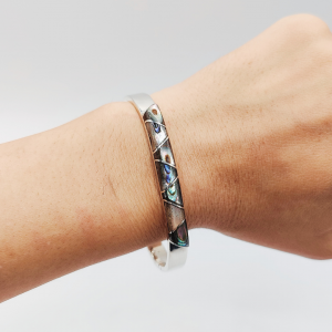 Brazalete de plata Nácar
