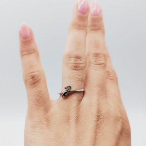 Anillo Serpiente Ojos Verdes