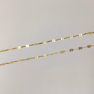 cadena flores efecto cordón 45 cm 2 mm