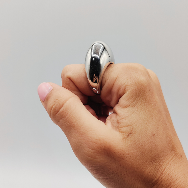 Anillo Abombado de Plata