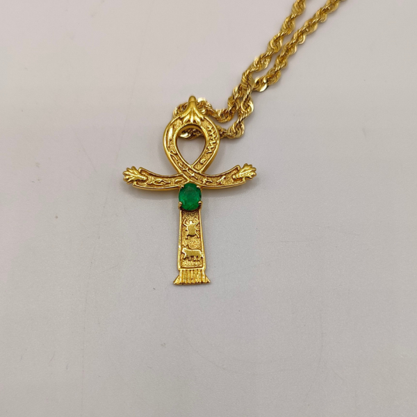 Cruz egipcia de oro 18 k