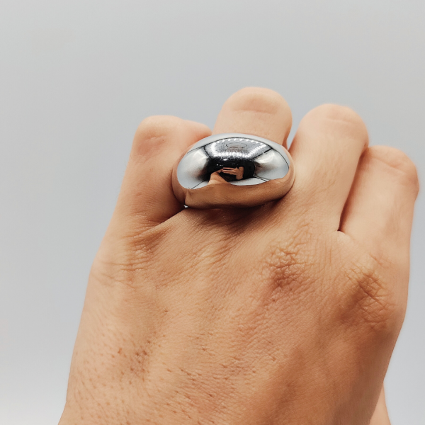 Anillo Abombado de Plata