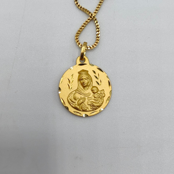 Colgante mini medalla redonda jesús