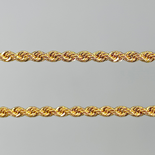 Cadena cordón 40 cm 2 mm 18 k