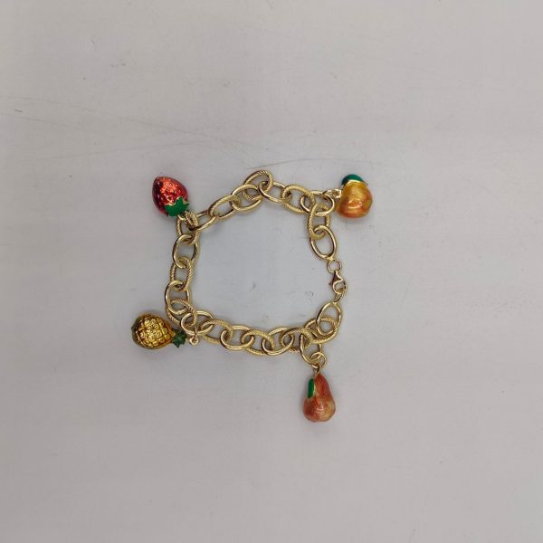 Pulsera de 18 k con frutas