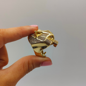 Anillo leopardo Oro 18 k