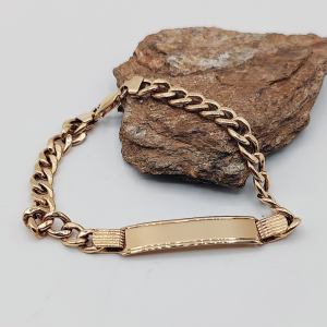 Pulsera cubana estilo no me olvides 5 mm