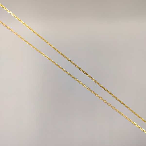 cadena rolo cuadrado 45 cm 1 mm