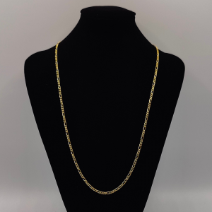 Cadena Fígaro 60 cm 3 mm Oro de 18 k REF: CA255