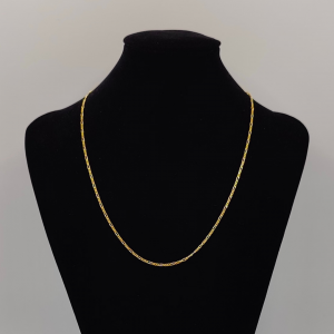 Cadena Fígaro 52 cm 1 mm Oro de 18 k REF: CA51