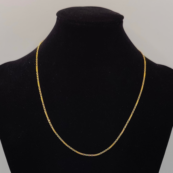 Cadena Fígaro 40 cm 2 mm Oro de 18 k REF: C260