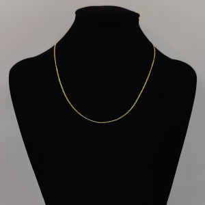 Cadena Fígaro 40 cm 1 mm Oro de 18 k REF: C257