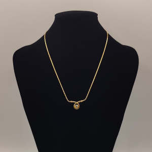 cadena serpiente oro 18 k con diamante