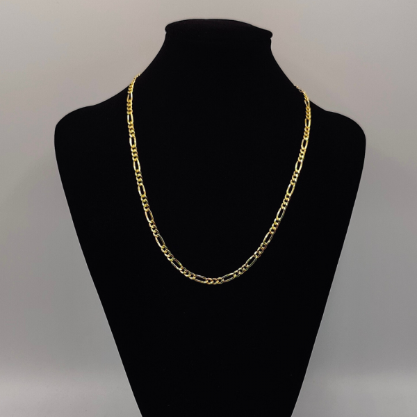 Cadena Fígaro 50 cm 4 mm Oro de 18 k REF: CA254