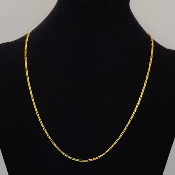 Cadena Fígaro 52 cm 1 mm Oro de 18 k REF: CA51