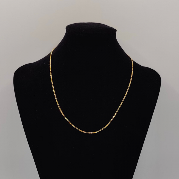 Cadena Fígaro 40 cm 2 mm Oro de 18 k REF: C260