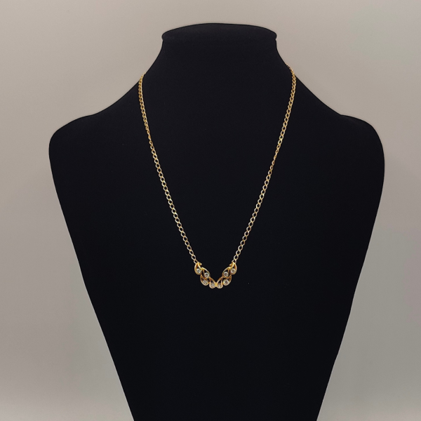 Cadena gotas con circonitas