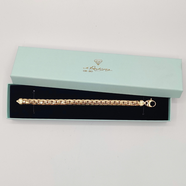 Pulsera cubana cuadrada