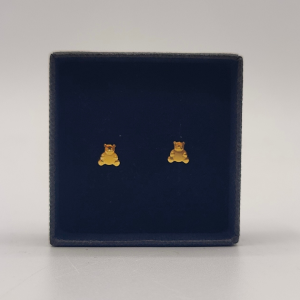 Pendientes de Ositos de Oro de 18k para Bebés/niños