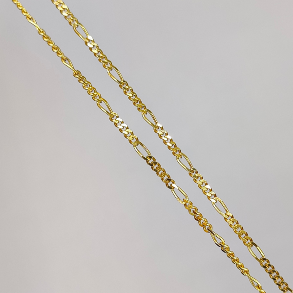 Cadena Fígaro 60 cm 2 mm Oro de 18 k REF: CA265