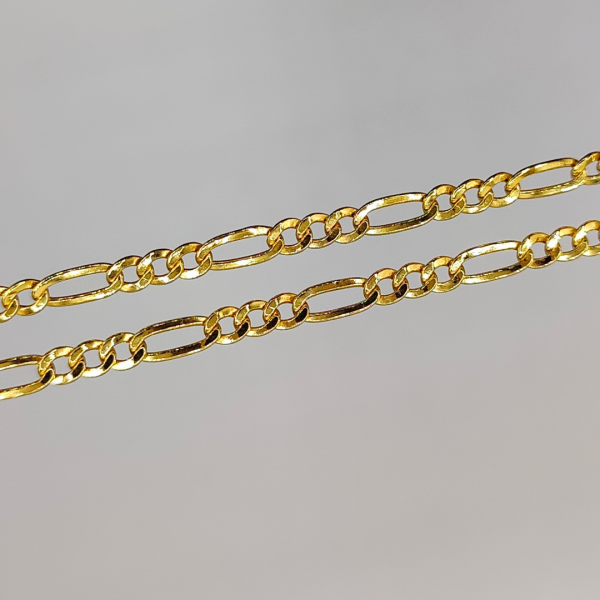Cadena Fígaro 50 cm 4 mm Oro de 18 k REF: CA254