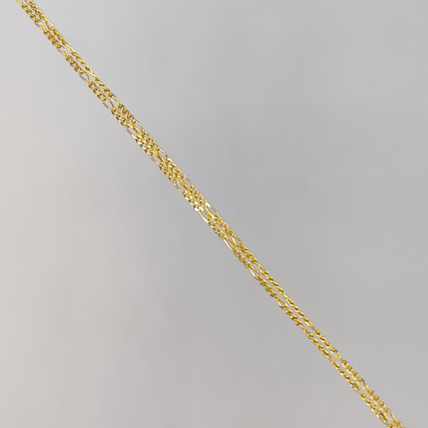 Cadena Fígaro 40 cm 1 mm Oro de 18 k REF: C257