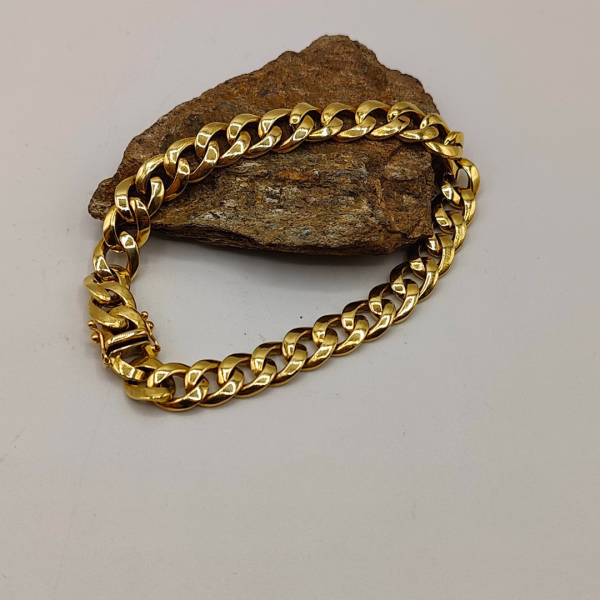 Pulsera cubana 9 mm cierre cajón