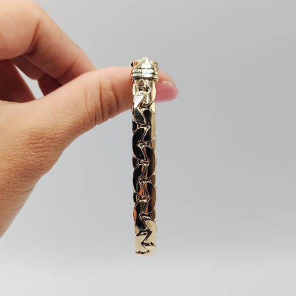 Pulsera cubana cuadrada