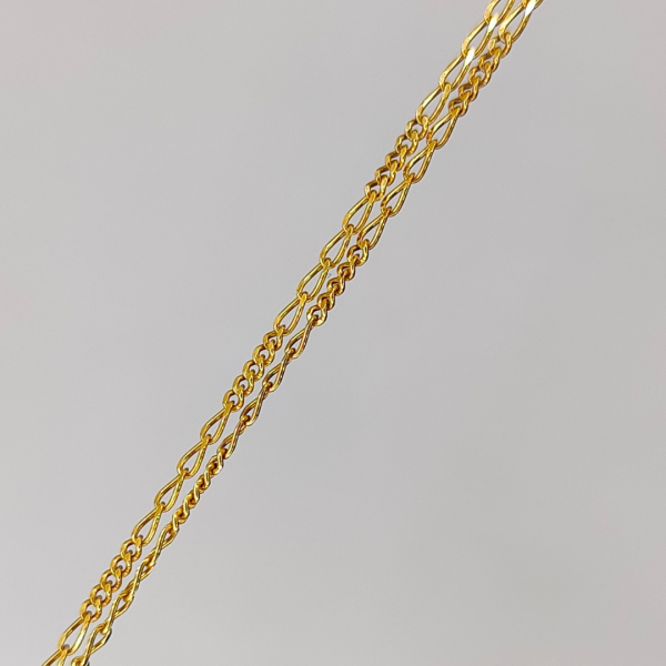 Cadena Fígaro 40 cm 2 mm Oro de 18 k REF: C260