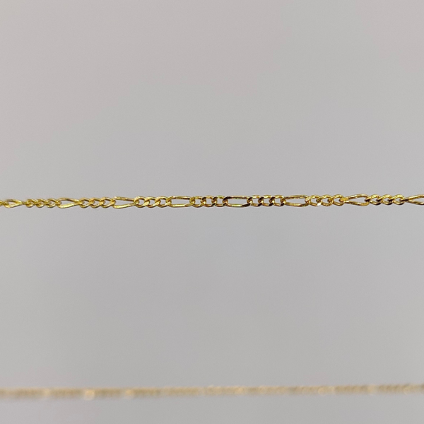 Cadena Fígaro 40 cm 1 mm Oro de 18 k REF: C257
